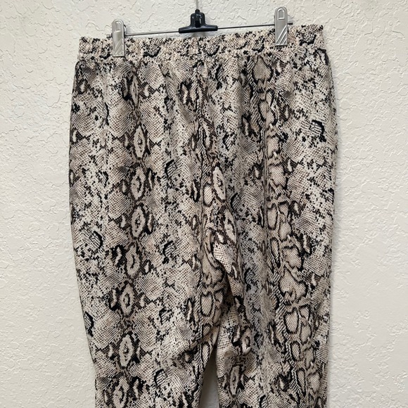 JOE B JOE BENDASSET Snake Print Jogger Pants Womens XL Elastic Waist Drawstring - Picture 6 of 6